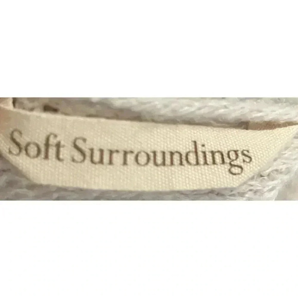 Soft Surroundings Wrap Shrug Sweater Women’s One Size Knit Cream - Picture 3 of 5